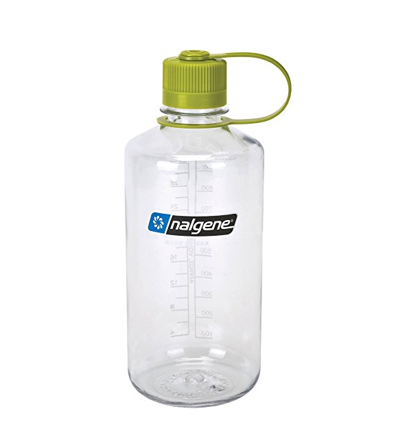 Nalgene BPA Free Tritan Narrow Mouth Water Bottle, Clear, 32 Oz only $4.50
