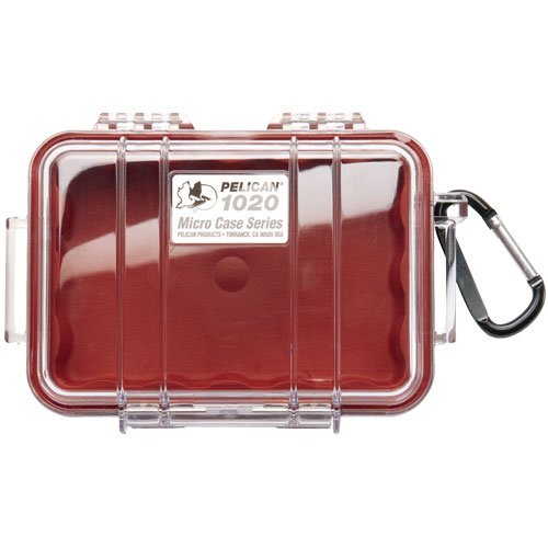 Pelican 1020 Micro Case, Red with Clear Lid, Only $12.75, You Save $10.75(46%)