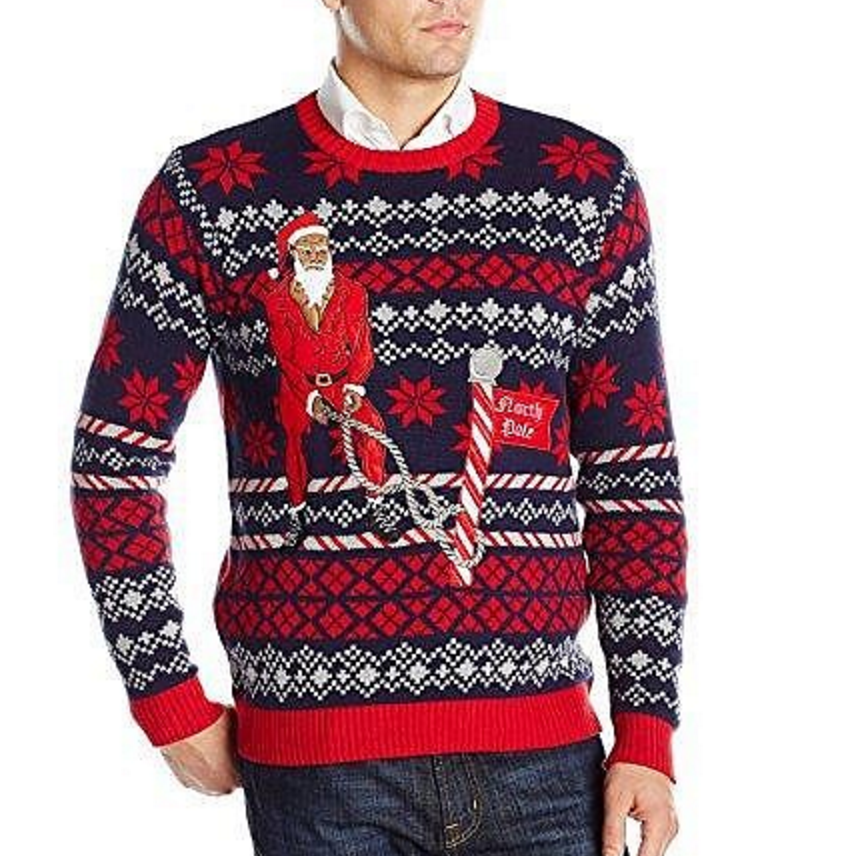 Blizzard Bay Men's Battle Ropes Santa Ugly Christmas Sweater only $4.52