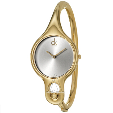 CALVIN KLEIN Air 系列鍍金瑞士石英時尚女士手鐲腕錶特賣  特價僅售$68
