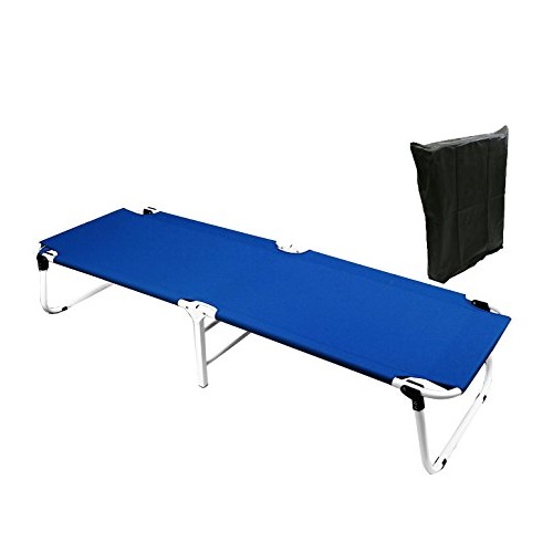 Magshion Furniture COT-BL Portable Military Fold Up Camping Bed Cots Plus Free Storage Bag, 5 Colors, Blue, Only $20.00, You Save $22.56(53%)