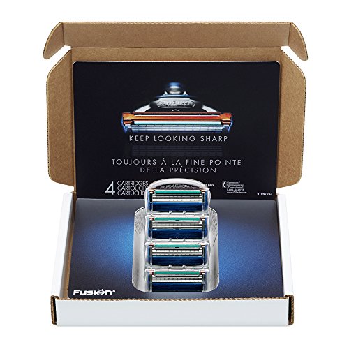 Gillette Fusion Manual Men's Razor Blade Refills, 4 Count, Only $6.60 after clipping coupon
