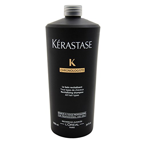 KERASTASE 卡诗 黑钻凝时高端系列洗发水，34 oz/1000ml，原价$108.00，现仅售$45.49，免运费