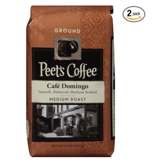 Peet's Coffee Cafe Domingo中度烘焙咖啡豆 340G×2袋, 现仅售$13.28