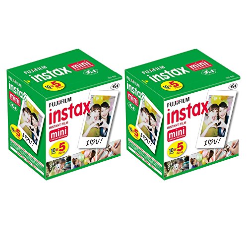 Fujifilm Instax Mini Instant Film, 10 Sheets of 5 Pack × 2 (100 Sheets), Only $61.18 ,free shipping