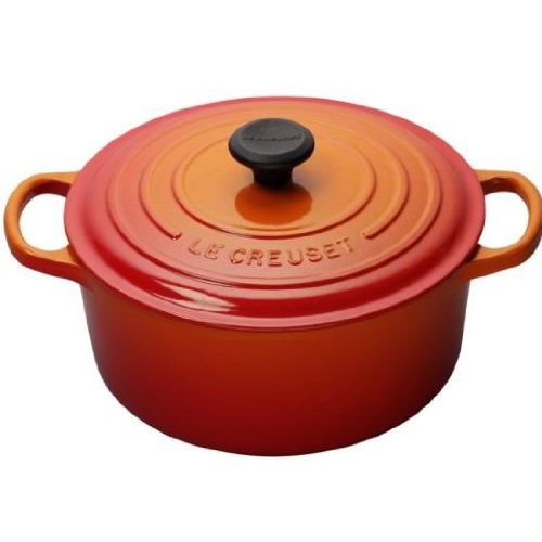 Le Creuset Signature Enameled Cast-Iron 1-Quart Round French (Dutch) Oven, Flame, Only $99.95, You Save $70.05(41%)