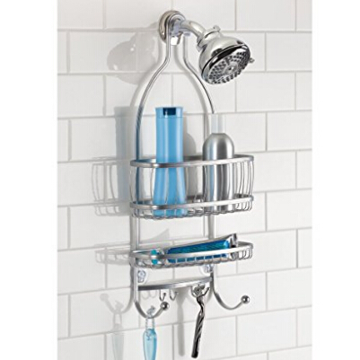 InterDesign York Lyra Bathroom Shower Caddy for Shampoo, Conditioner, Soap - Silver  $10.91