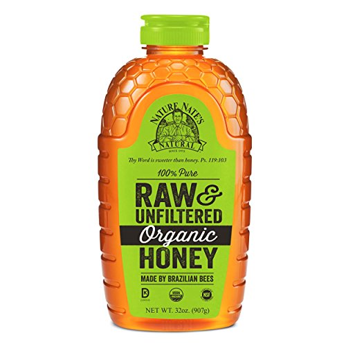 Nature Nate's Organic Pure, Raw and Unfiltered Honey, 32 Ounce, Only $9.10