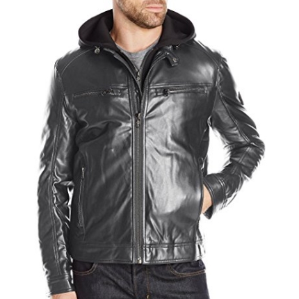 London Fog Men's Lamb Touch Moto Hipster with Inner Hood $17.92 FREE Shipping on orders over $35