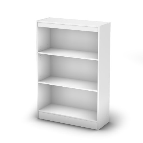 South Shore Axess Collection 3-Shelf Bookcase, Pure White, Only $36.04, You Save $24.46(40%)