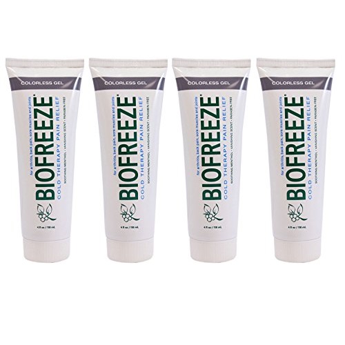 Biofreeze Pain Relieving Gel - COLORLESS - 4 Ounce Tube - Pack of 4, Only$32.27