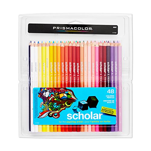 Prismacolor Scholar 三福霹雳马48色彩色铅笔套装，现仅售$9.41，免运费