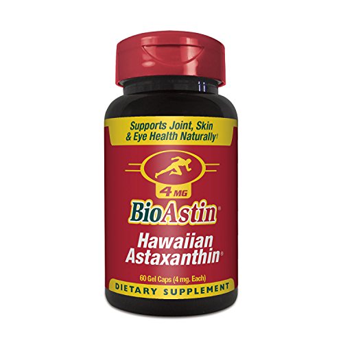 BioAstin Hawaiian Astaxanthin – 60 ct – 4mg – Supports Joint, Skin, & Eye Health Naturally – A Super-Antioxidant Grown in Hawaii, Only $15.95