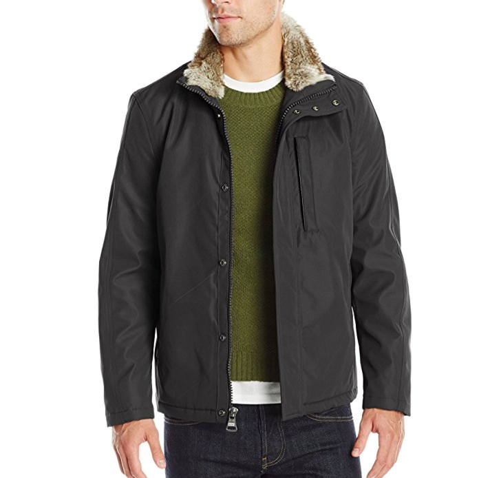 Marc New York by Andrew Marc Men's Kips Bay City Rain Stand Collar Jacket for only $12.93