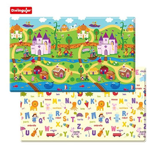 Dwinguler Large Eco-Friendly Kids Play Mats - Designer Collection (FairyLand) ONLY $169