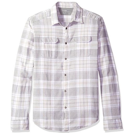 Calvin Klein Jeans Men's Short Sleeve Jaspe Check Button Down Shirt $15.99 FREE Shipping on orders over $35