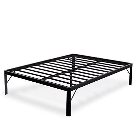 Olee Sleep 18 Inch Tall Non-slip Support S-3500 High Profile Platform Bed Frame, Queen, Black, Only $133.93