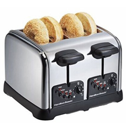 Hamilton Beach 4片式烤面包机  特价仅售$21.29