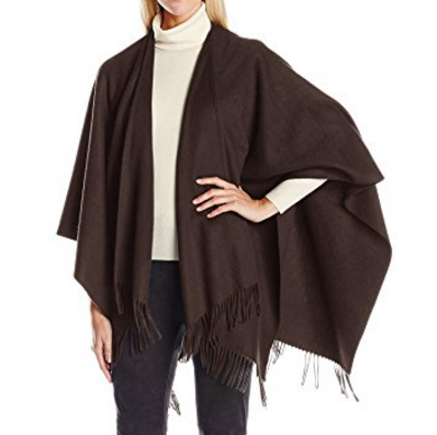 Phenix Cashmere Women's Single Face Merino Wool Solid Poncho $7.98 FREE Shipping on orders over $35