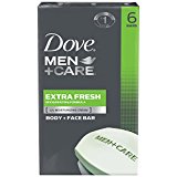 Dove Men+Care Body and Face Bar, Extra Fresh 4 oz, 6 Bar $5.04 FREE Shipping on orders over $35