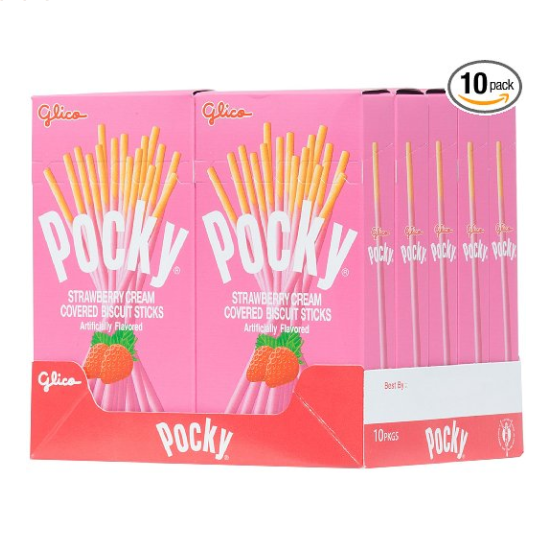 Pocky Biscuit Stick, Strawberry, 2.47 Ounce (Pack of 10) only $14.96