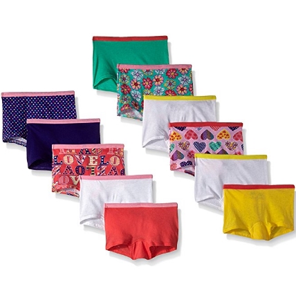 Fruit of the Loom Little Girls' Assorted Boyshort (Pack of 11) $8.99 FREE Shipping on orders over $35