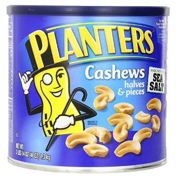 Planters Cashew Halves and Pieces made with Pure Sea Salt, 46 Ounce Tin $13.37