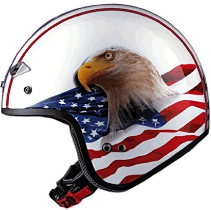 LS2 Helmets OF567 Open Face Motorcycle Helmet with Eagle Graphic (Pearl White, Medium) $65.63 FREE Shipping