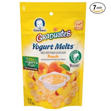 Gerber Graduates Yogurt Melts, Mixed Peach, 1 Ounce (Pack of 7) $12.92 FREE Shipping