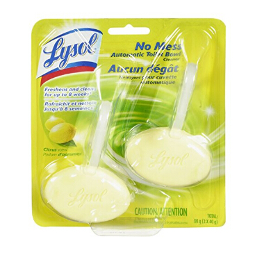 Lysol 自动洁厕剂, 柠檬香, 2只装  特价仅售 $1.97