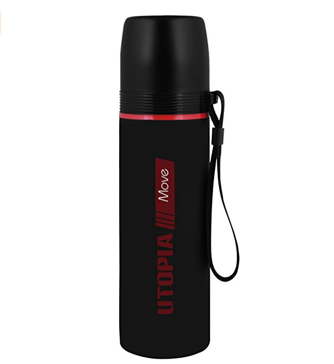 Stainless Steel Vacuum Bottle - Vacuum Flask 16 ounce - Light-Weight and Compact Travel-Friendly Beverage Drink Bottle - by Utopia Home only $6.99