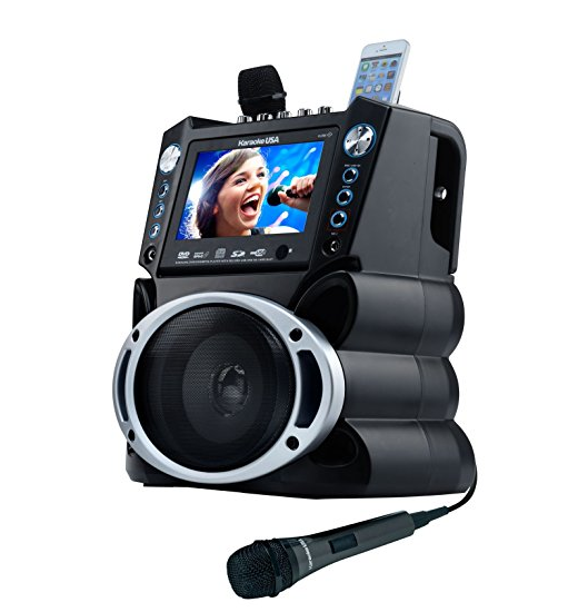 史低价！Karaoke USA GF839 便携式卡拉OK系统, 现仅售$49.76，免运费