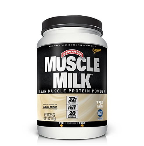 Muscle Milk Genuine Protein Powder, Vanilla Crème, 32g Protein, 2.47 Pound only $13.06
