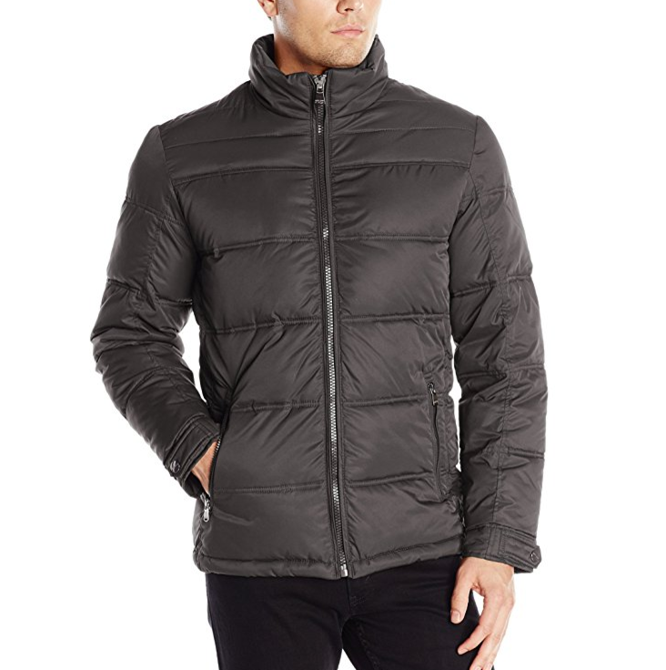 Perry Ellis Men's Puffer Coat with Bib only $25.20
