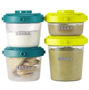 BEABA Clip Containers, Set of 6, 2oz & 4 oz for snacks and baby food, Peacock $11.52 FREE Shipping on orders over $35