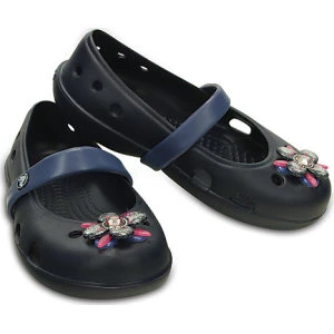 卡洛驰Crocs女童新款Keeley Springtime 洞洞平底鞋  特价仅售$14.99
