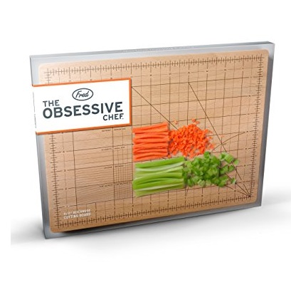 Fred & Friends THE OBSESSIVE CHEF Bamboo Cutting Board, 9-inch by 12-inch, Only $19.67
