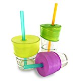 Silikids Siliskin Silicone Straw Tops, Lime/Green/Purple $8.09 FREE Shipping on orders over $25