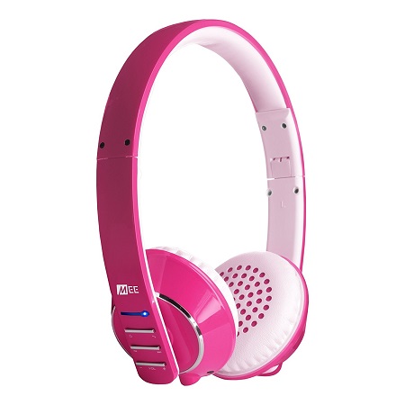 MEE audio Runaway 4.0 Bluetooth Stereo Wireless + Wired Headphones with Microphone (Pink), only $29.99