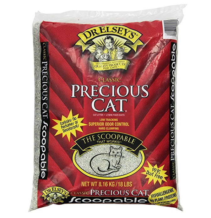 Precious Cat 高级凝结型猫砂 无粉尘 18磅, 现仅售$8.40, 免运费！