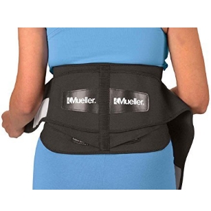 Mueller 64179 Lumbar Support Back Brace with Removable Pad, Regular(28