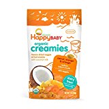 Happy Baby Organic Creamies Freeze-Dried Veggie & Fruit Snacks with Coconut Milk, Carrot, Mango & Orange, 1 Ounce (Pack of 8) Packaging may vary $17.49