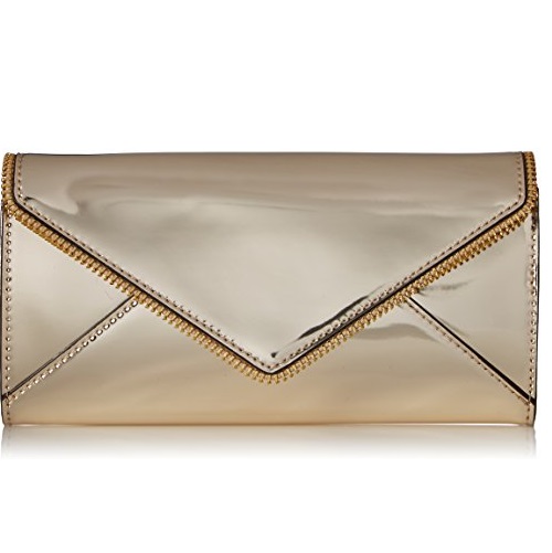 Metallic Large Wallet Wallet, PALE GOLD, One Size, Only $52.79, free shipping