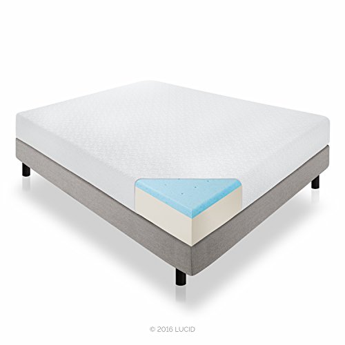 LUCID 10 Inch Plush Memory Foam Mattress - Dual-Layered - CertiPUR-US Certified - 25-Year Warranty - Queen, Only $199.04 , free shipping