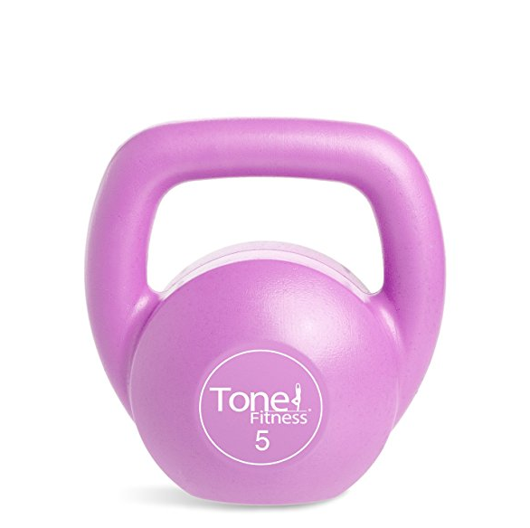 Tone Fitness 粉絲5磅壺鈴, 現僅售$3.99
