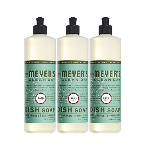 MRS MEYERS Liquid Dish Soap, Basil, 16 Fluid Ounce (Pack of 3), Only$11.37 , free shipping after using SS