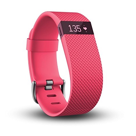 Fitbit Charge HR Wireless Activity Wristband (Pink, Large (6.2 - 7.6 in)), Only $59.99, You Save $69.96(54%)
