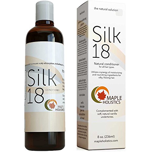 Maple Holistics Silk18 干燥和受损发质准用天然护发素， 8oz，原价$21.77，现仅售$8.96，免运费