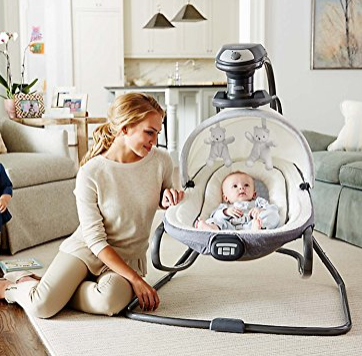 Graco Duet Oasis with Soothe Surround Baby Swing, Davis only $98.79