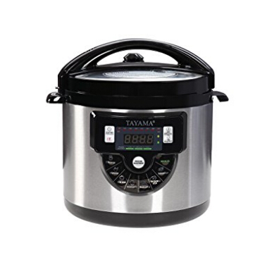 Tayama TMC-60XL 6 quart 8-in-1 Multi-Function Pressure Cooker, Black, Only $40.84 free shipping